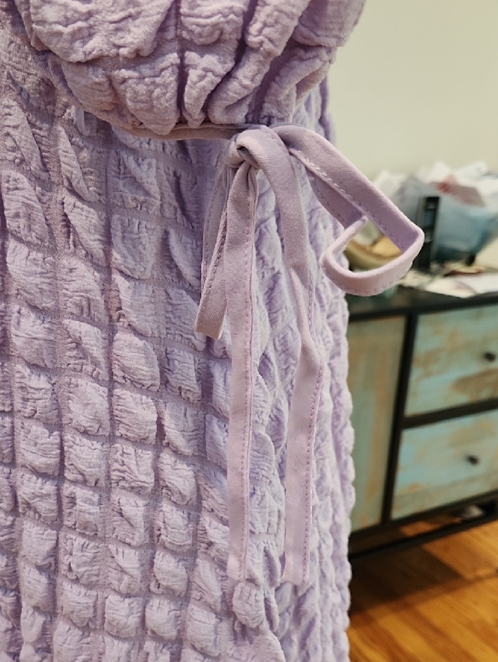 Bubble Puff Sleeve Lilac Maxi Dress - NWT - Picture 6 of 13